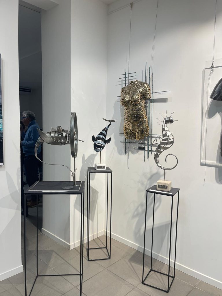 Exposition Espace Saint-Nazaire - Sanary Sur Mer - 2026 - Cléry sculpture inox et bronze